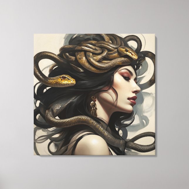 Snake Women art Canvastryck (Framsida)