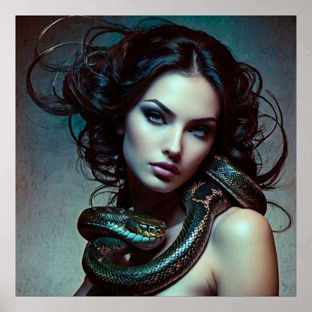 Snake Women art Poster (Framsidan)