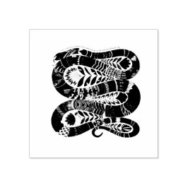 Snake Wood Art Frimärke Stämpel