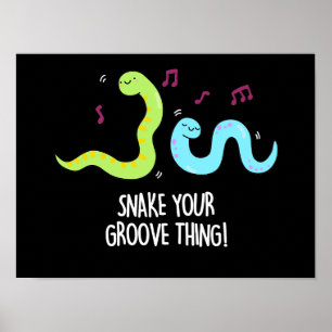 Snake Your Groove Sak Disco Mask Pun Mörk BG Poster