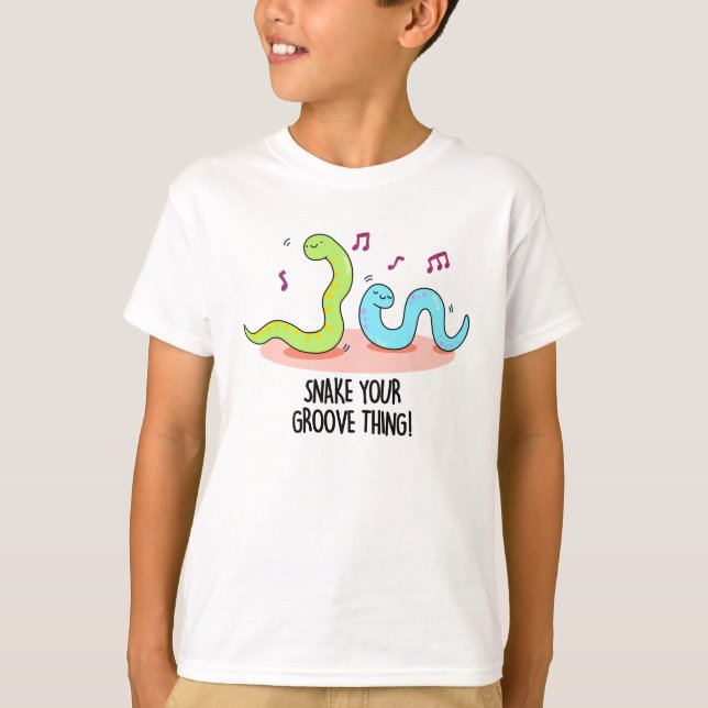 Snake Your Groove Sak Funny Disco Pun T Shirt (Framsida)
