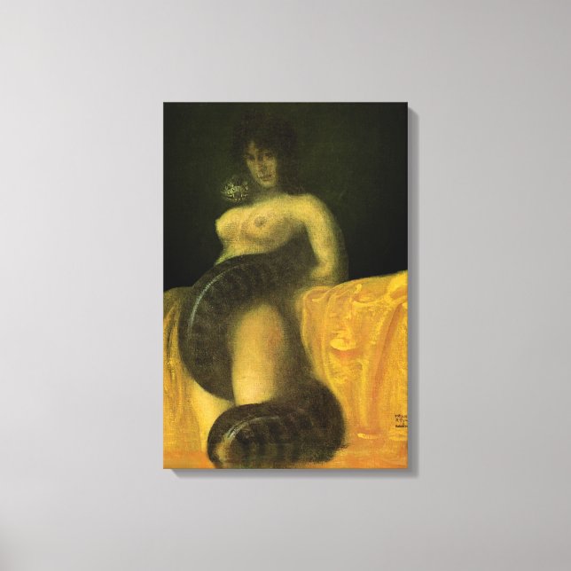 SnakeGrl Stretched Canvas Wall Art 16x24 (Framsida)