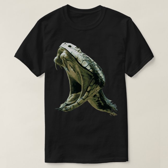 Snakehead Poisonous Snake T Shirt (Design framsida)
