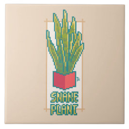 Snakeplant, Pixelart  Kakelplatta
