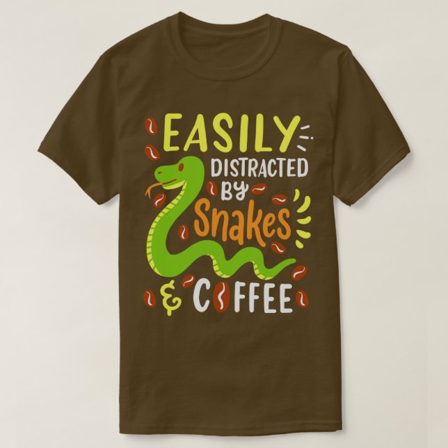 Snakes och kaffe 3 t shirt (Design framsida)