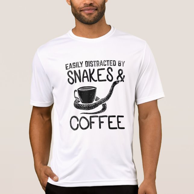 Snakes och kaffe t shirt (Framsida)