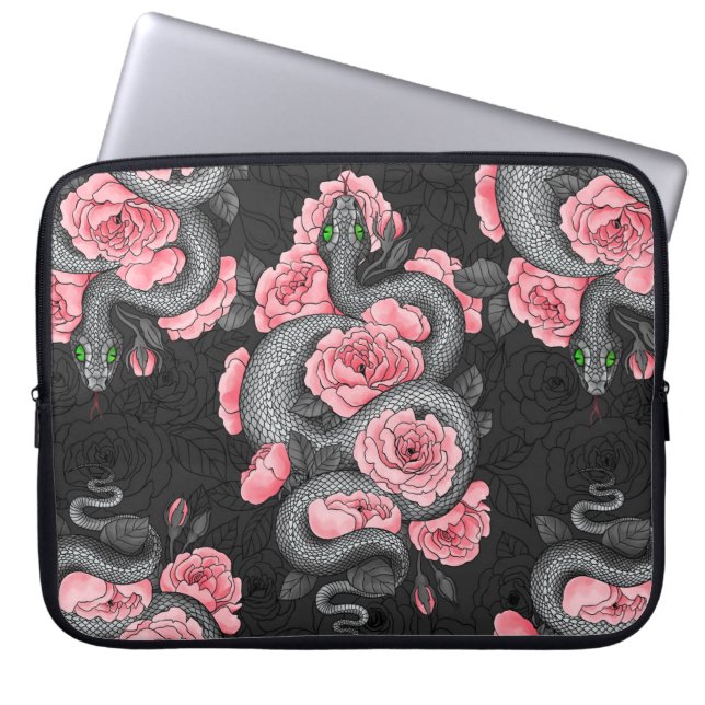 Snakes och persiko-ro laptop fodral (Framsidan)