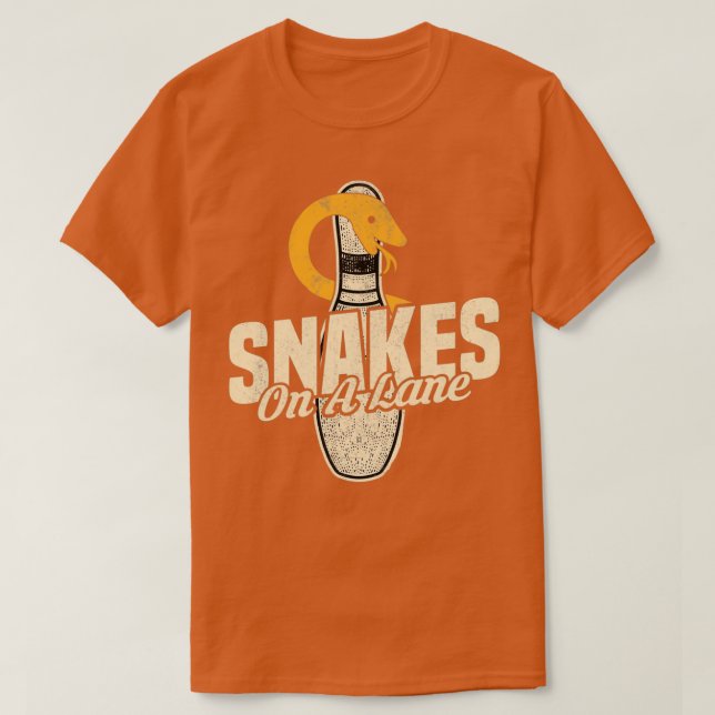 Snakes på Lane Bowling Begränsad Edition T T Shirt (Design framsida)