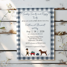 Snakes, Snails & Puppy Tails — Baby Boy Invitation Inbjudningar