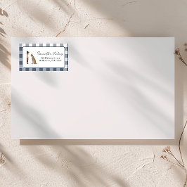 Snakes, Snails & Puppy Tails -return address label Adressetikett