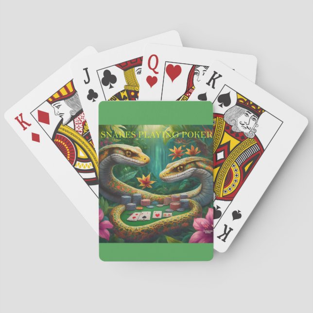 Snakes spelar upp casinokort (Baksidan)