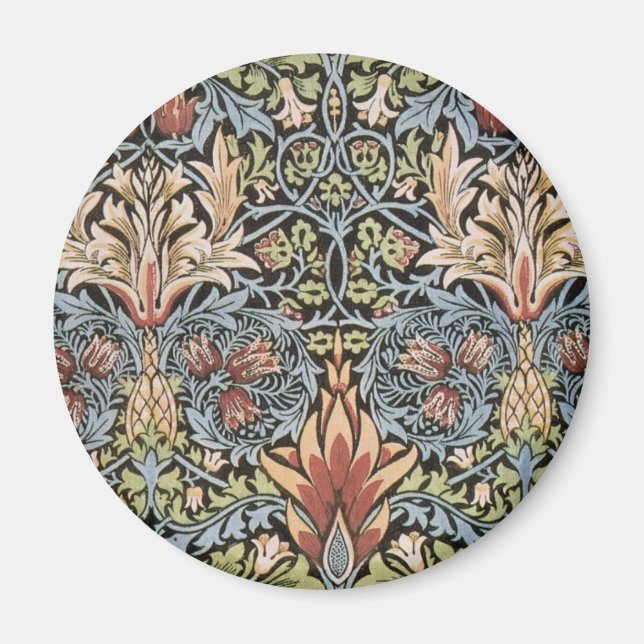 Snakeshead-design av William Morris Magnet (Framsidan)