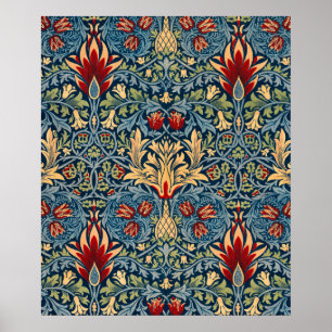 Snakeshead, Flower Tapet av William Morris Poster