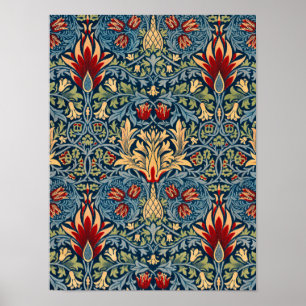 Snakeshead, Flower Tapet av William Morris Poster
