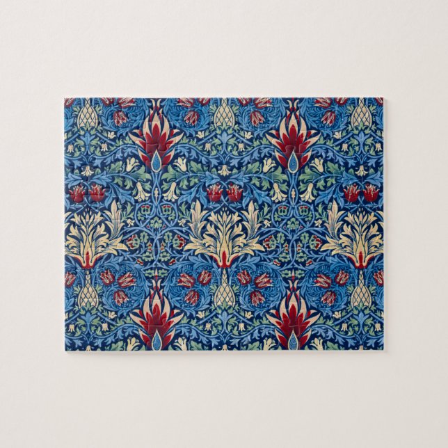 Snakeshead, Flower Tapet av William Morris Pussel (Horisontell)
