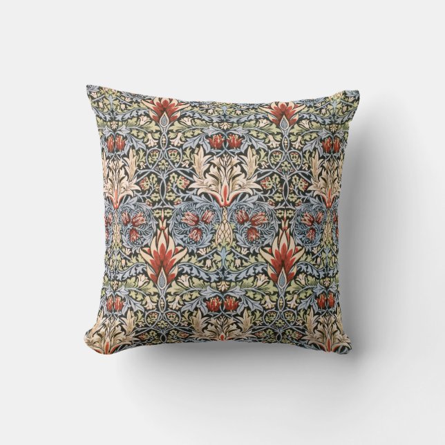 Snakeshead Mönster (av William Morris) Kudde (Framsida)