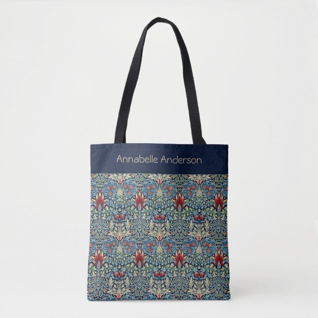 Snakeshead William Morris Personalize Tote Bag Tygkasse (Framsida)