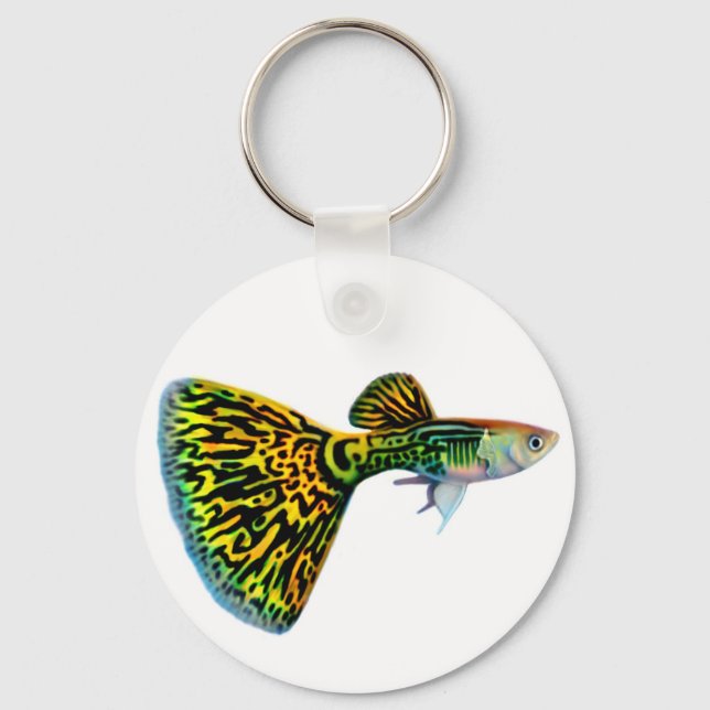 Snakeskin Cobra Guppy Keychain Nyckelring (Framsida)