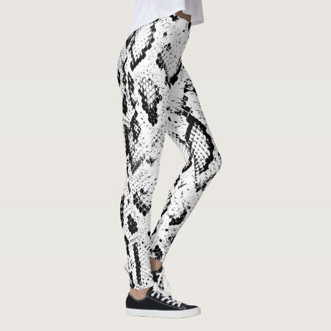 Snakeskin-design på ett lager leggings (Höger)