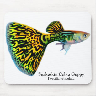 Snakeskin kobraGuppy Mousepad Musmatta