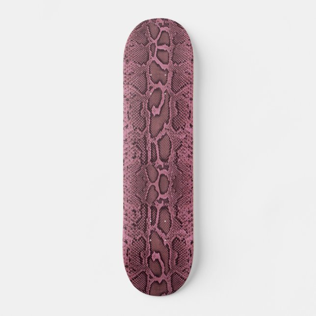 Snakeskin rosa old school skateboard bräda 21,6 cm (Framsida)