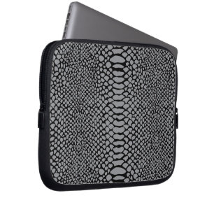 Snakeskin skrivev ut laptop sleeve