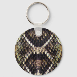 Snakeskin tryck Keychain Nyckelring