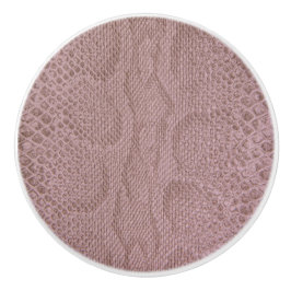 Snakeskin-utskrift Knopp