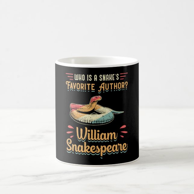 Snakespeare Cobra Snake Reptile Animal Funny Gift Kaffemugg (Center)