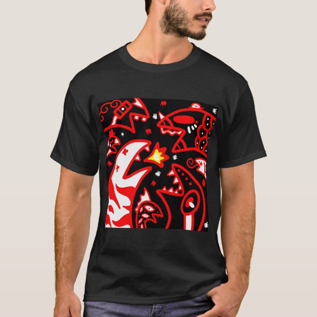 Snakey Doodly Void T Shirt (Framsida)
