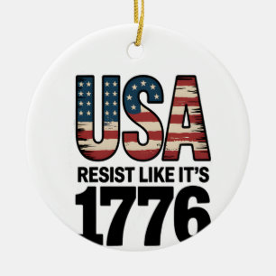 Snakin som 1776 julgransprydnad keramik