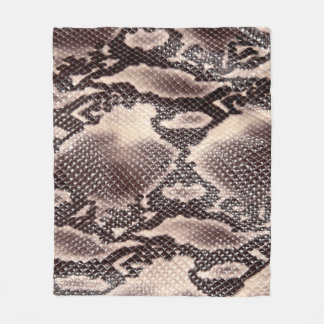 Snakläder: sömlöst brunt struktur fleecefilt