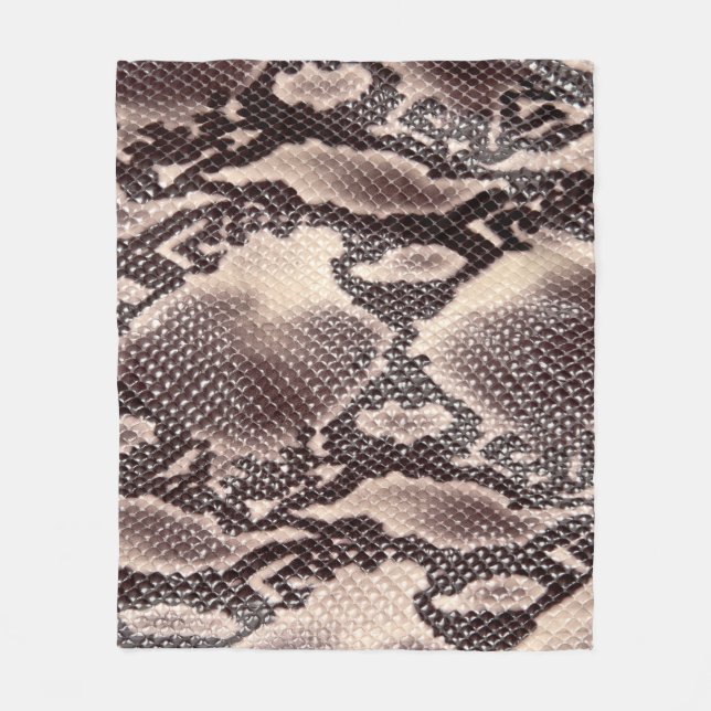 Snakläder: sömlöst brunt struktur fleecefilt (Framsidan)