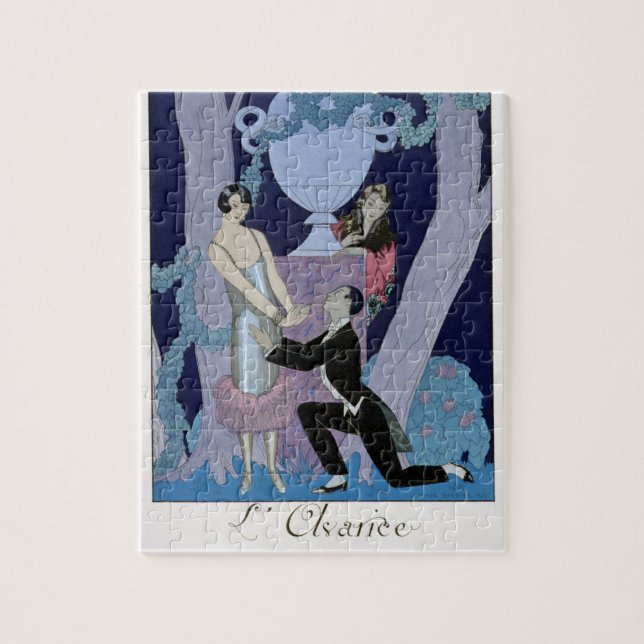 Snålhet 1924 (pochoirtrycket) pussel (Vertikal)