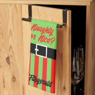 Snäll eller busig kökshandduk