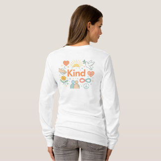 Snäll Minimalistisk Dam T-Shirt | Positivt Budskap