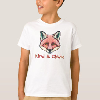 Snäll och smart räv anpassningsbar barn t-shirt