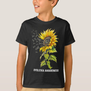 Snäll solros dysleximedvetenhet t shirt