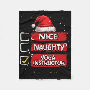 Snäll Stygg Yogainstruktör Julklappslista Tomte Fleecefilt