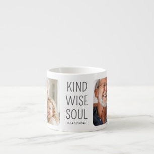 Snäll vis soul svart skript 2 foto kaffe espressomugg