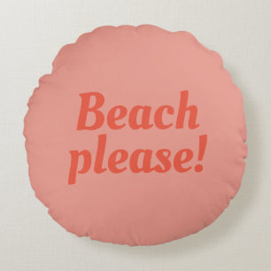 Snälla - Beach - Rund Kudde