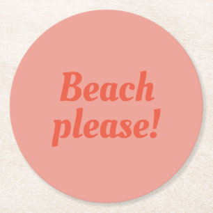 Snälla - Beach - Underlägg Papper Rund