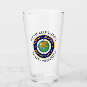Snälla behålla pratar FAA-glas Glaskopp