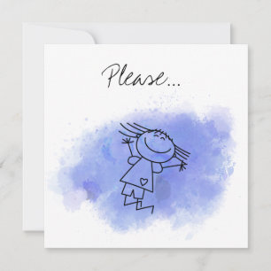 Snälla, blir du min Godförälder? Frieri kort