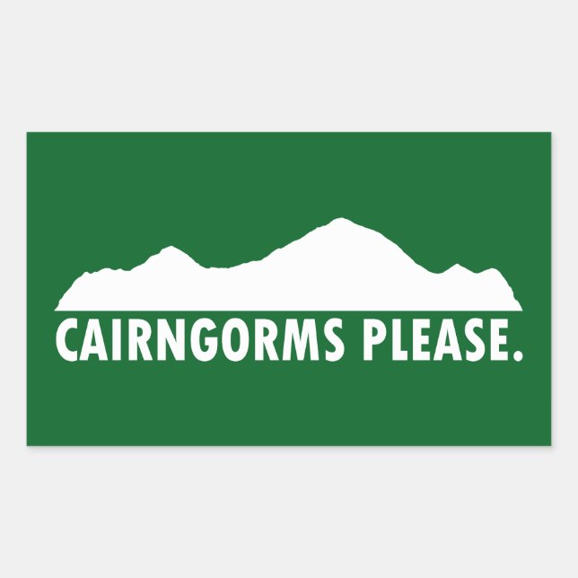 Snälla, Cairngorms nationalpark Rektangulärt Klistermärke (Framsida)