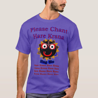 Snälla Chant Hare Krsna Jagannath Hug mig T Shirt