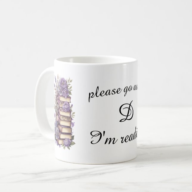 Snälla, gå härifrån.. Jag läser Kaffemugg (Framsida vänster)