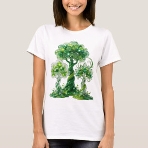 Snälla Gröna GRÖNA ÄDELSTENAR OCH GLITTRANDE BUBBL T Shirt