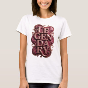 Snälla Guld LEGENDÄR Modern Design T Shirt
