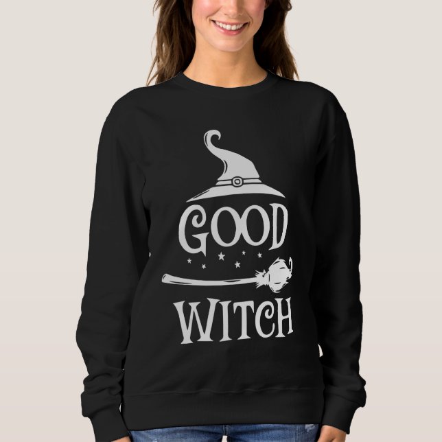 Snälla Häxan Halloween T Shirt (Framsida)